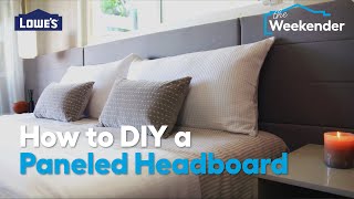 How To DIY a Paneled Headboard