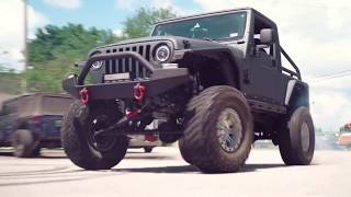 Donuts Burnouts in a Bruiser Conversions LS Swapped TJ Jeep Wrangler