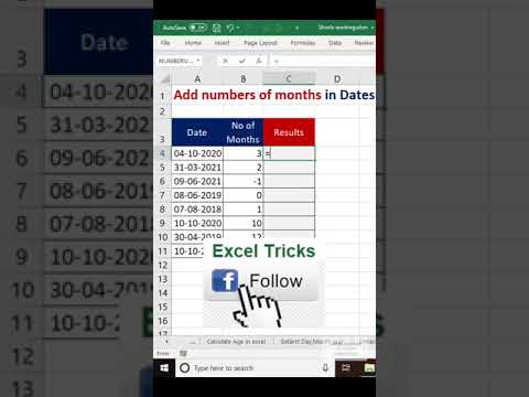 Add numbers of months in dates
