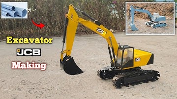 JCB Excavator Making 🔥🔥 jcb making at home/ remote control jcb kaise banaye/ Hitachi gadi / PVC se
