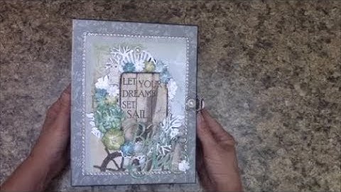 MINI ALBUM TUTORIAL BEGINNERS PART 2 SEA BREEZE SHELLIE GEIGLE JS HOBBIES & CRAFTS