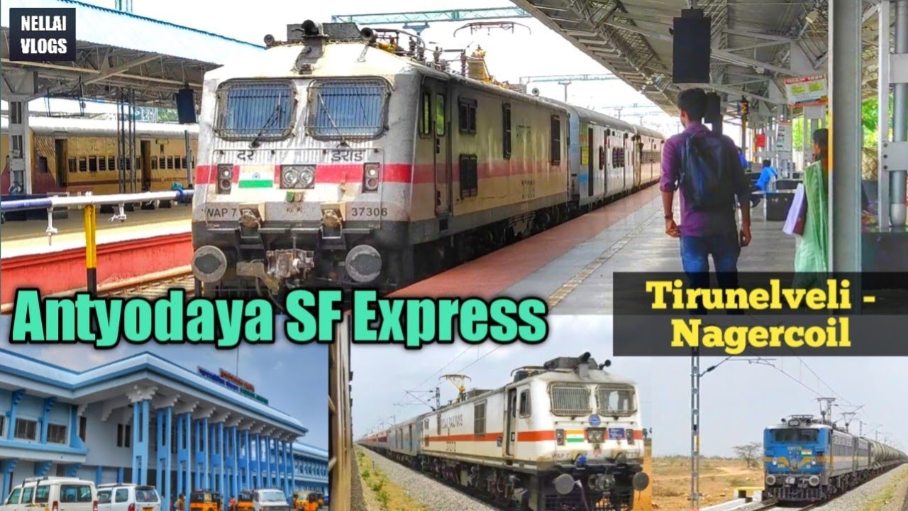 Antyodaya SF Express Tirunelveli to Nagercoil double track work