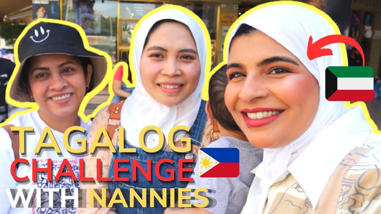 TAGALOG CHALLENGE with my 2 FILIPINA NANNIES | SALMIYA - YouTube