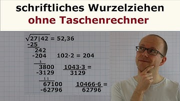Wurzelziehen   schriftlich