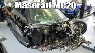 Πώς παραμορφώθηκε η Maserati MC20 μετά το ατύχημα στον Κηφισό;