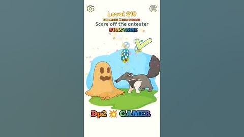 Dop 2 Game Level 210 Scare off the anteater// Android 💥 IOS #gameplay #viral #dop2 #dop2game #shorts