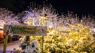 Weihnachtsmarkt am See 2023 bei Nacht