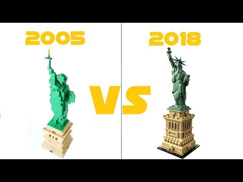 LEGO Architecture - 21042 Statue of Liberty VS 5526 Skyline - COMPARISON