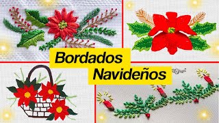 RECOPILACIÓN DE BORDADOS A MANO PARA NAVIDAD 2022