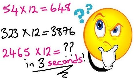 How to Multiply Any Number by 12 in 3 Seconds | Maths Trick