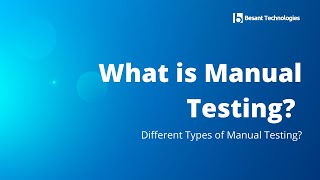 What is Manual Testing | Different Types of Manual Testing | Manual Testing Tutorials