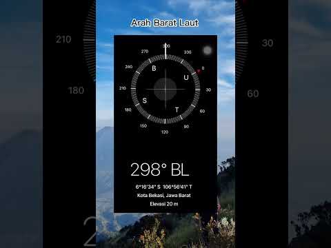 MENENTUKAN ARAH KIBLAT DI GUNUNG DENGAN KOMPAS DIGITAL #pendakiangunung #arahkiblat #sholat