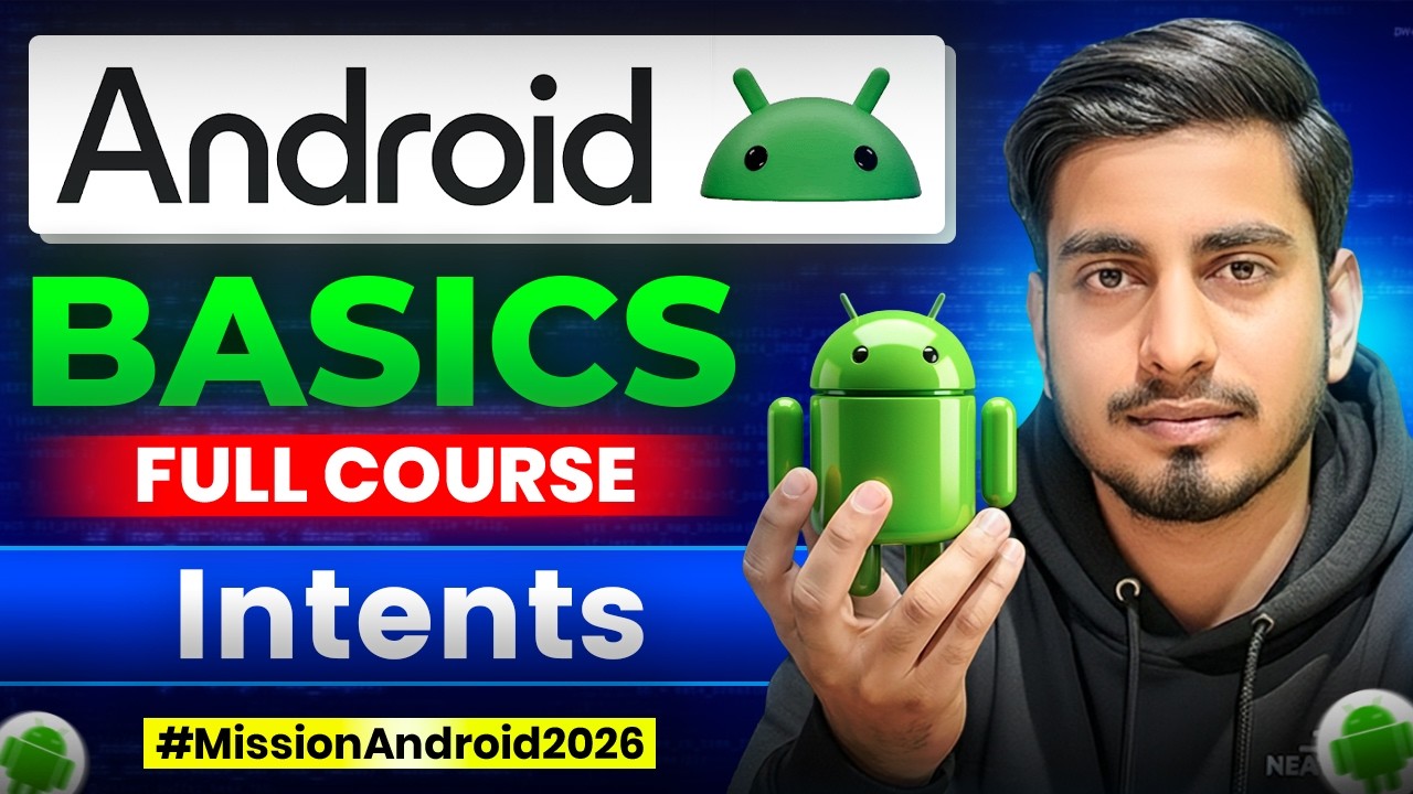 Working with Intents & Intent Filters - Android Basics 03 - YouTube