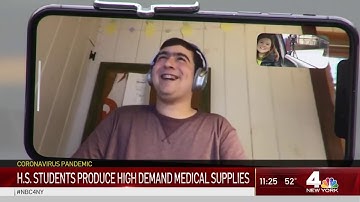 NY High School Students Use 3D Printer to Produce PPE for Healthcare Workers | NBC New York