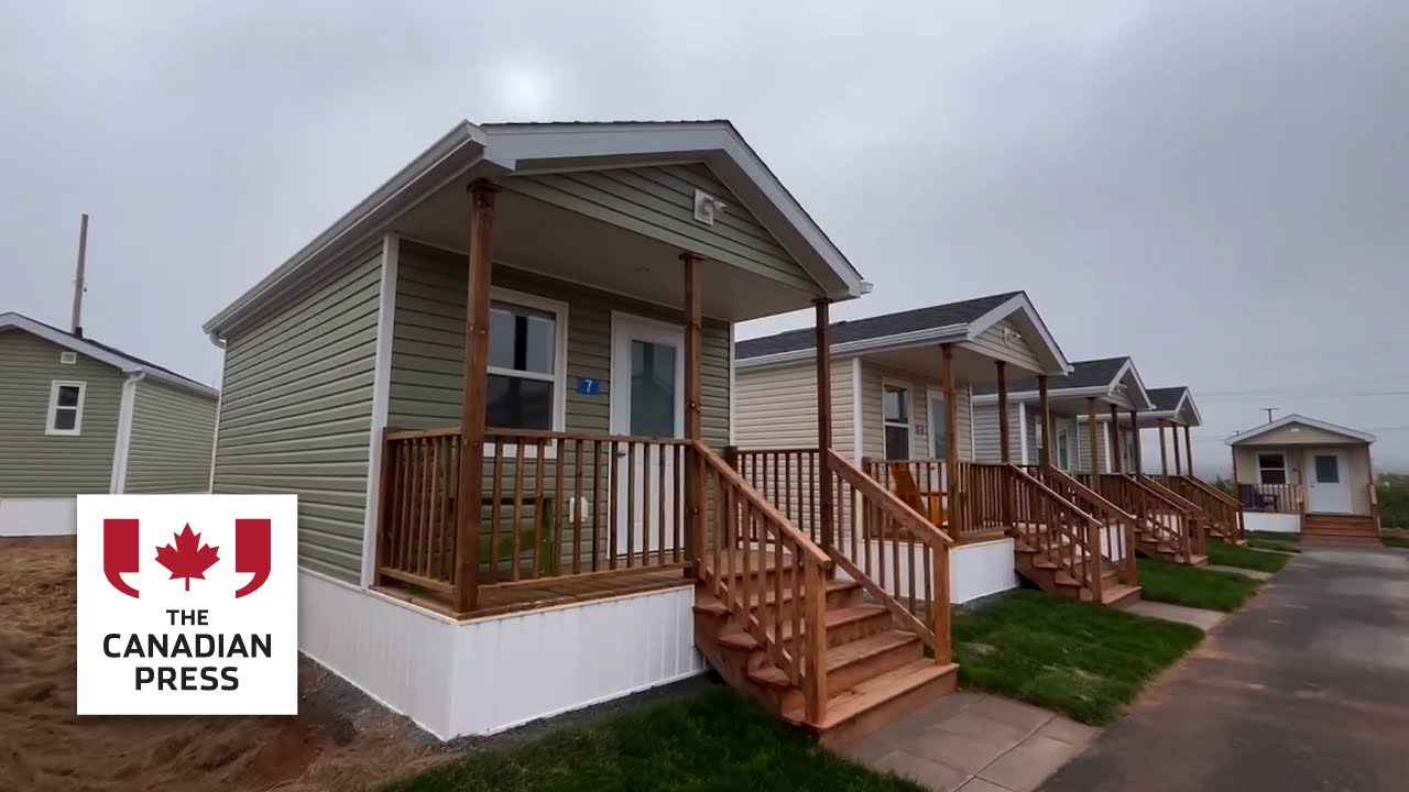 Nova Scotia opens tiny home community to address homelessness - YouTube