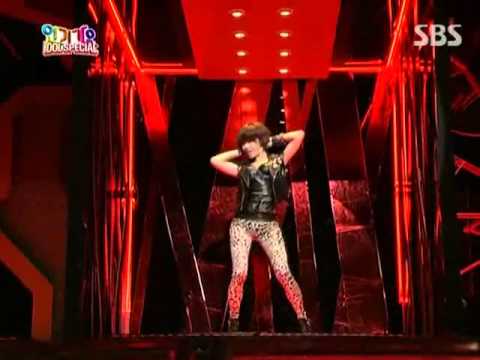 Hyun A, Ni Cole, Ga In, Min Zy - Dance battle @ SBS Inkigayo 인기가요 090816