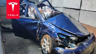 Insane Driving Flips Tesla In Rollover Crash