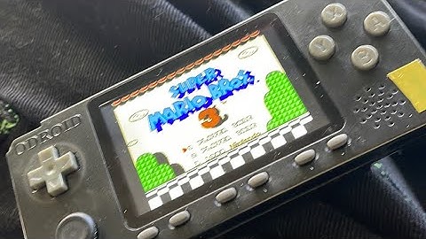 Showing off my odroid go advance BE builds - late night shift