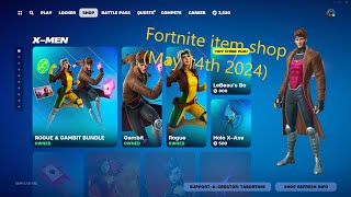 Fortnite item shop. (May 14th 2024) ANOTHER NEW EMOTE and the Xmen return!