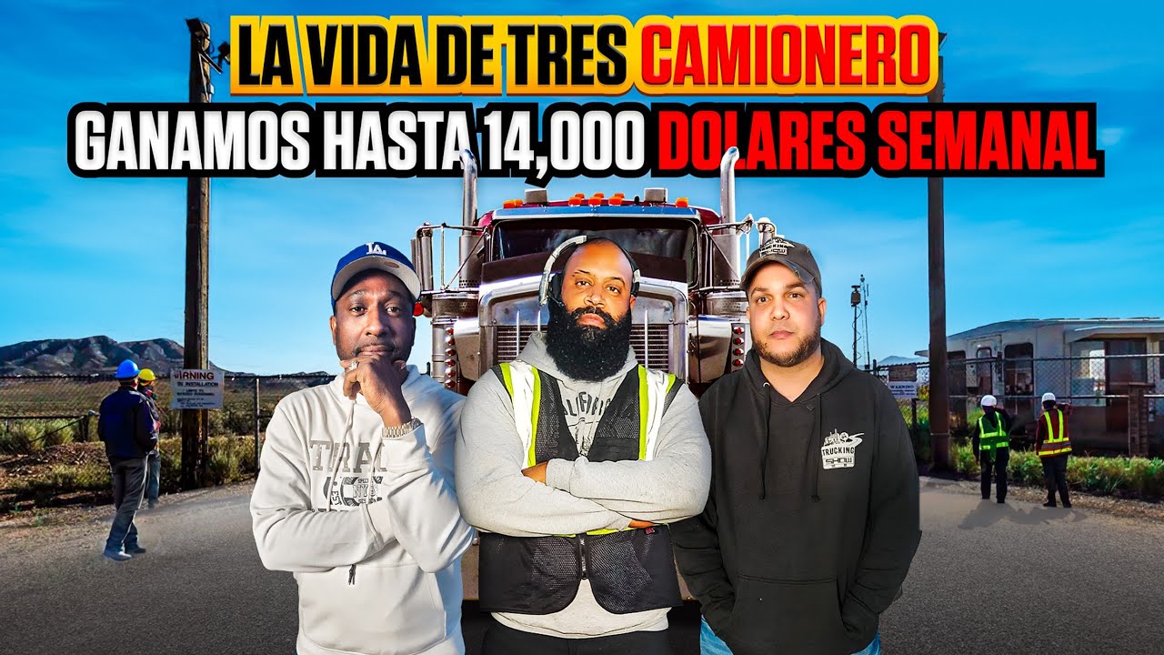 ASI ES LA VIDA DE TRES CAMIONEROS EN USA 
