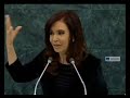 Cristina Fernández de Kirchner en la Asamblea General de la ONU 2013