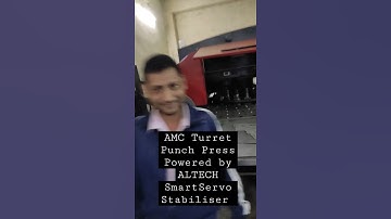 AMC Turret Punch Press CNC Machine Powered by ALTECH Smart Servo Stabiliser