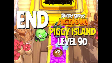 GAME COMPLETED!!! Angry Birds Action! Part 5 - Level 90 - Piggy Island - Let