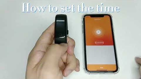 How to set time with the ANCwear F07 smartwatch