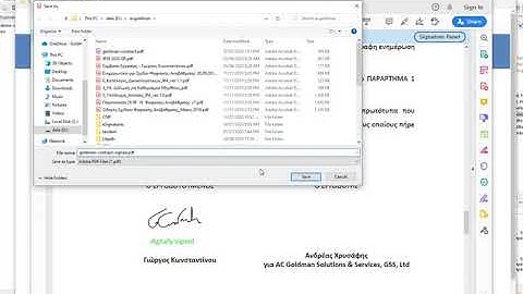 digitally signed a document according to EU regulations