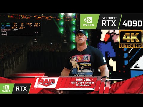 WWE 2K23 : GeForce RTX 4090 [24GB] + i9 13900K [ 4K Ultra Graphics ]