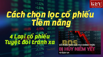 CÁCH CHỌN LỌC CỔ PHIẾU TIỀM NĂNG CHUẨN NHẤT CHO NHÀ ĐẦU TƯ MỚI - 4 LOẠI CỔ PHIẾU TUYỆT ĐỐI TRÁNH XA