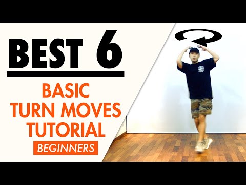 House Dance 6 Basic Turn Moves & Steps Tutorial For Beginners