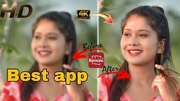 How To Use Remini App [100% Working ] | Blur Photo Ko Clean Kaise Kare ] Remini Photo Editing