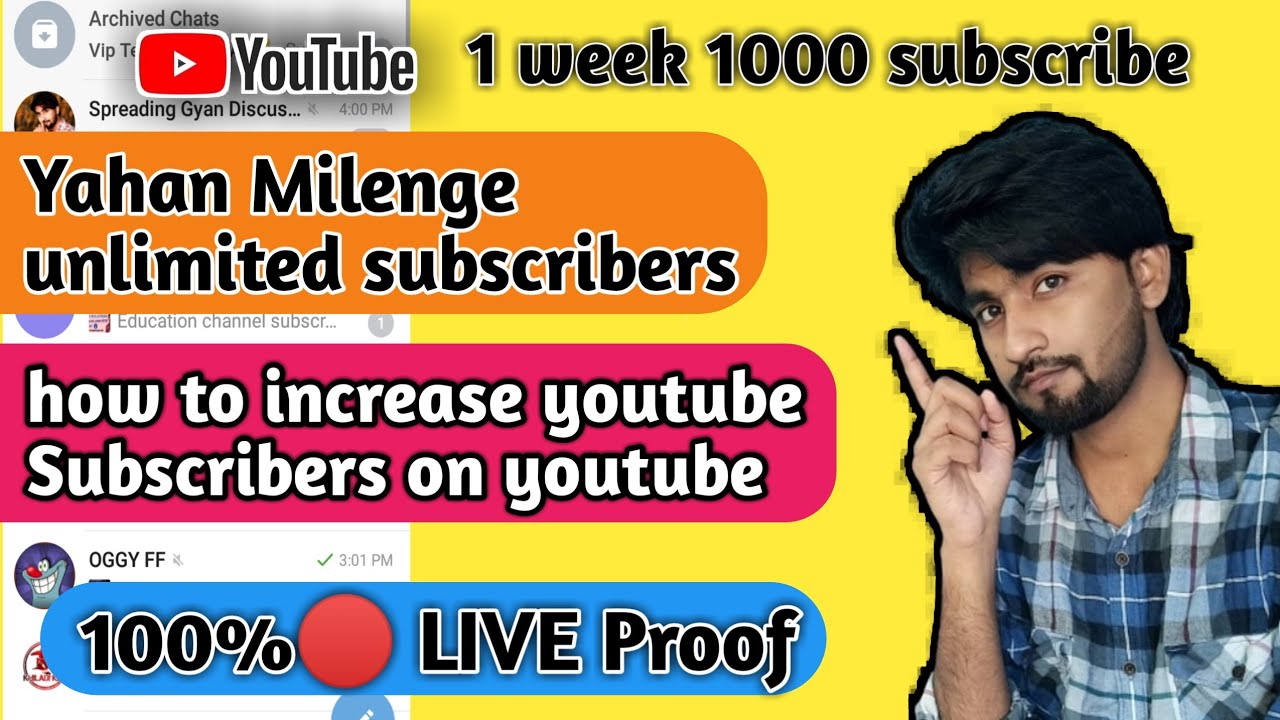 How To Increase Youtube Subscribers On Youtube |How To Get 1000 ...