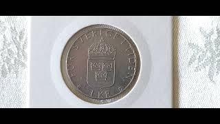 1 Swedish Krona. 1989. Sweden.