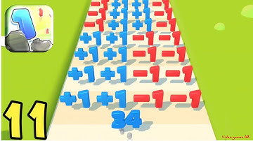 Number Run 3D - All Max Levels Gameplay - Android, iOS Lvl 206-224 Walkthrough Part 11