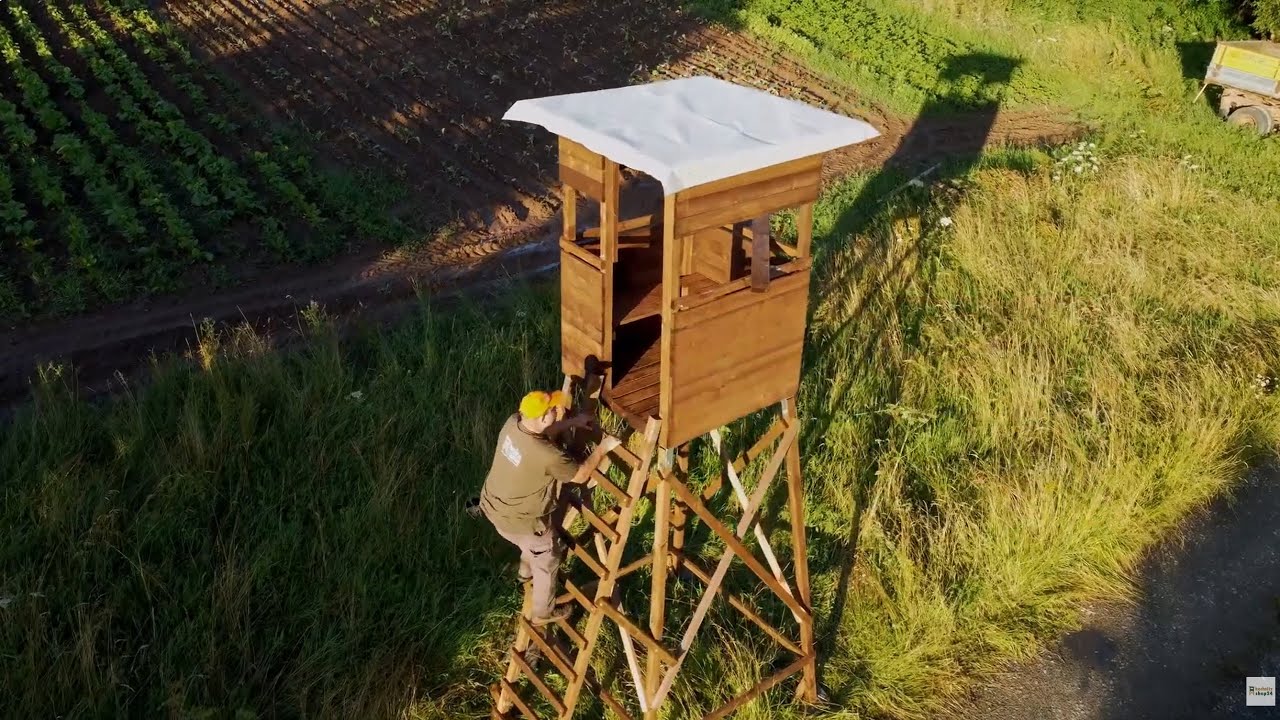 Hochsitzshop24 - Kleine Rundumblick-Kanzel | Stabil, flexibel & perfekt für jedes Revier