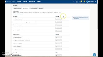 Schoology Notification Settings UPDATED