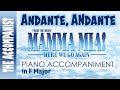 ANDANTE ANDANTE from the movie MAMMA MIA HERE WE GO AGAIN - Piano Accompaniment - Karaoke