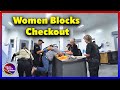 Arrest of a Florida Woman Blocking Customers at Checkout