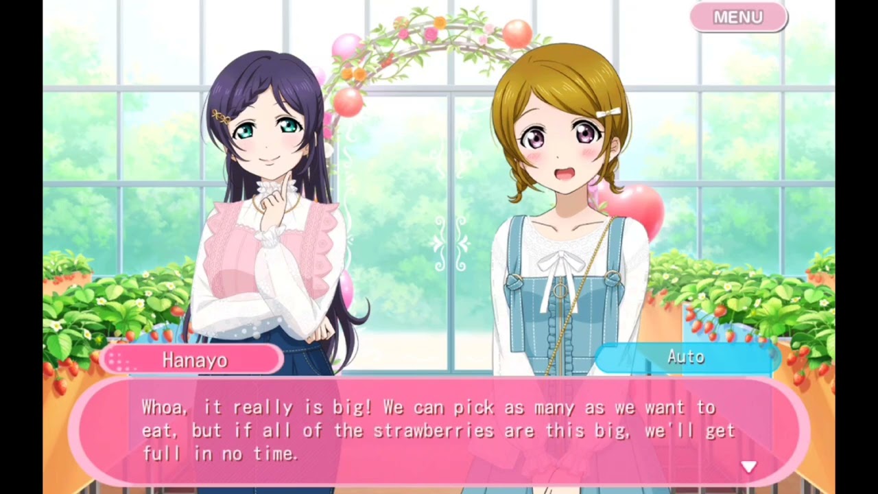 2664 Koizumi Hanayo's Strawberry Picking card side story - Love