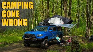 Camping In The Rain Goes WRONG