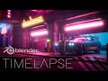 Blender Timelapse - Cyberpunk 2077 Environment