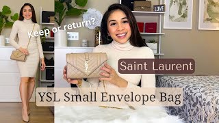 Saint Laurent - YSL Small Envelope Bag Unboxing + Review + MOD shots