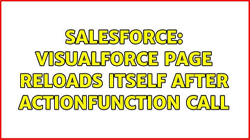 Salesforce: Visualforce page reloads itself after actionFunction call (2 Solutions!!)