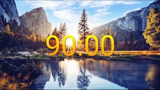 Meditation music 90 minute countdown timer