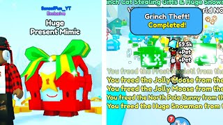 🥳HOW TO COMPLETE GRINCH THEFT EVENT and GOT HUGE PRESENT MIMIC in Pet Simulator X (New Update)