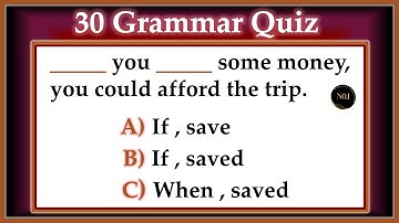 30 Mixed Tenses Quiz | Boost Your English Skills with This Quick Grammar Test!| No.1 Quality English