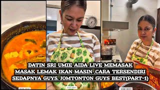 Datin Nina Juren live memasak  Masak lemak ikan Masin .sedapnya guys (Part 1 ) jomtonton 