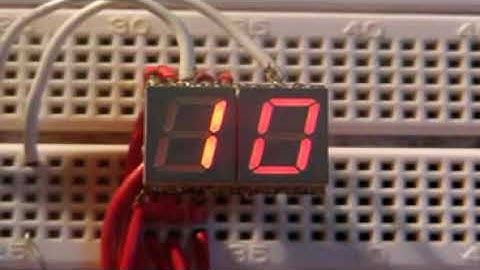 Arduino 7 segment countdown timer